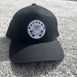 Bachan’s Japanese Sauce BBQ Octopus Black Stretch S/M Baseball Cap Flex fit